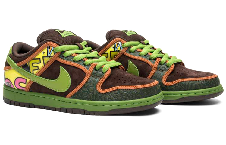 Кеды Nike Dunk SB OG (коричнево-зеленые) — 巴洛克棕色/高原绿 — фото 3
