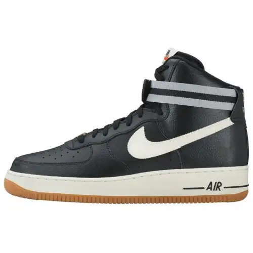 Nike Air Force 1 High '07 Slip Resistant Abrasion Resistant High top Skateboard Shoes Unisex Black White