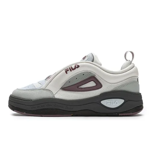 FILA MIX 2 Abrasion Resistant Low top Skateboard Shoes Women's Haze Gray/Snow Silver