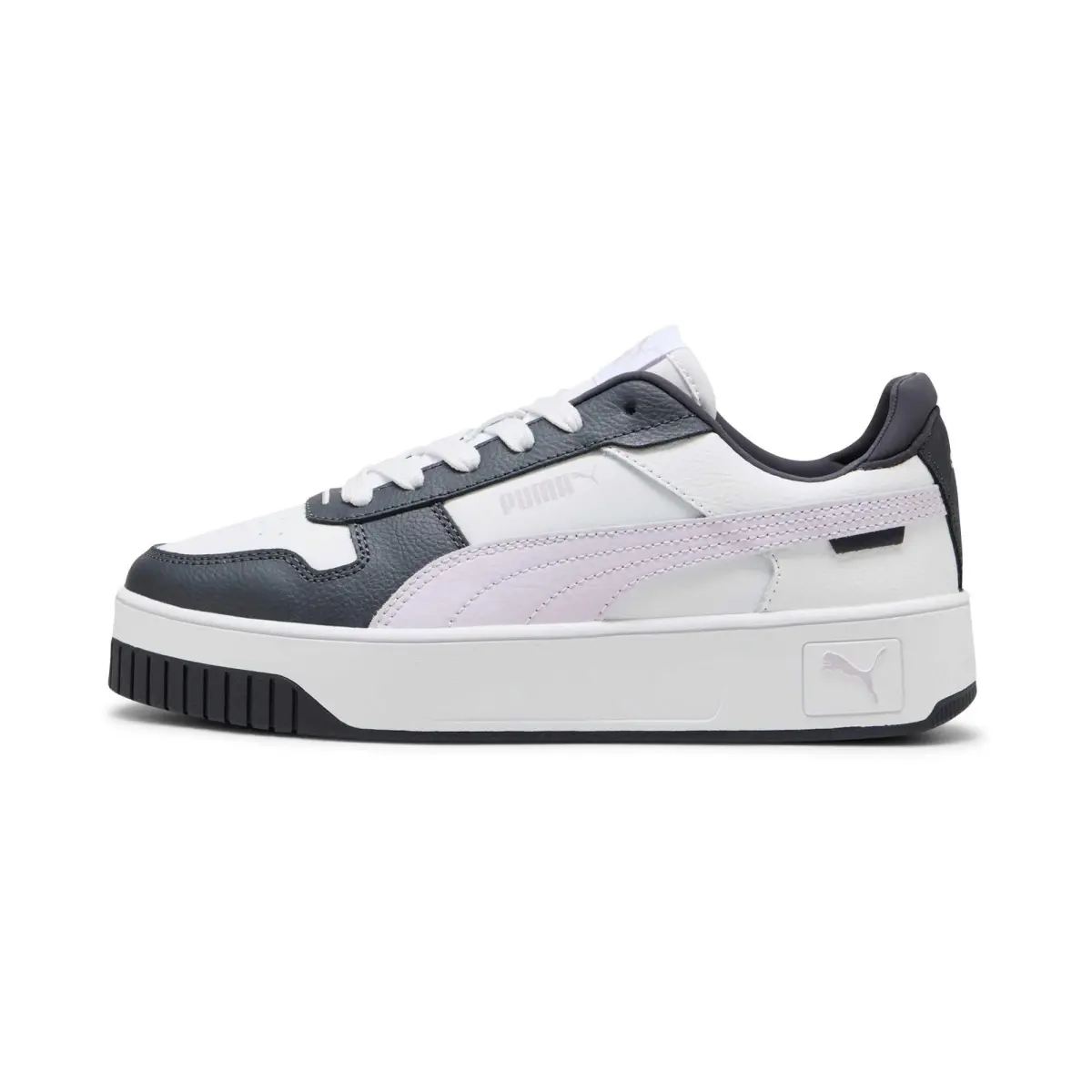 PUMA Comfortable Thermal Abrasion Resistant Low top Skateboard Shoes Women's Black White