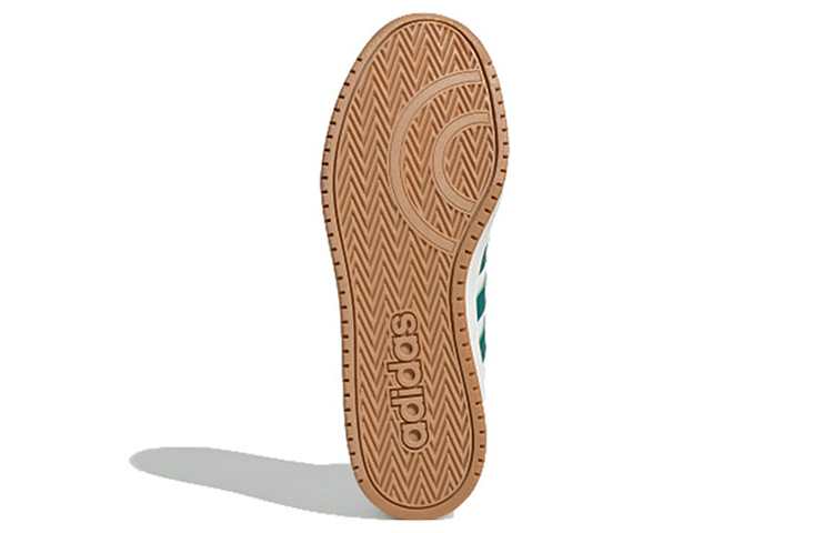 Мужские кеды adidas neo Hoops 2.0 MID (бело-зеленый) — фото 5