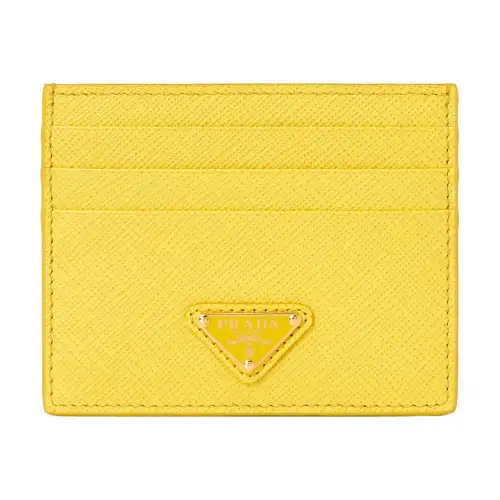 PRADA Luggage Collection Leather Card Holder Women's