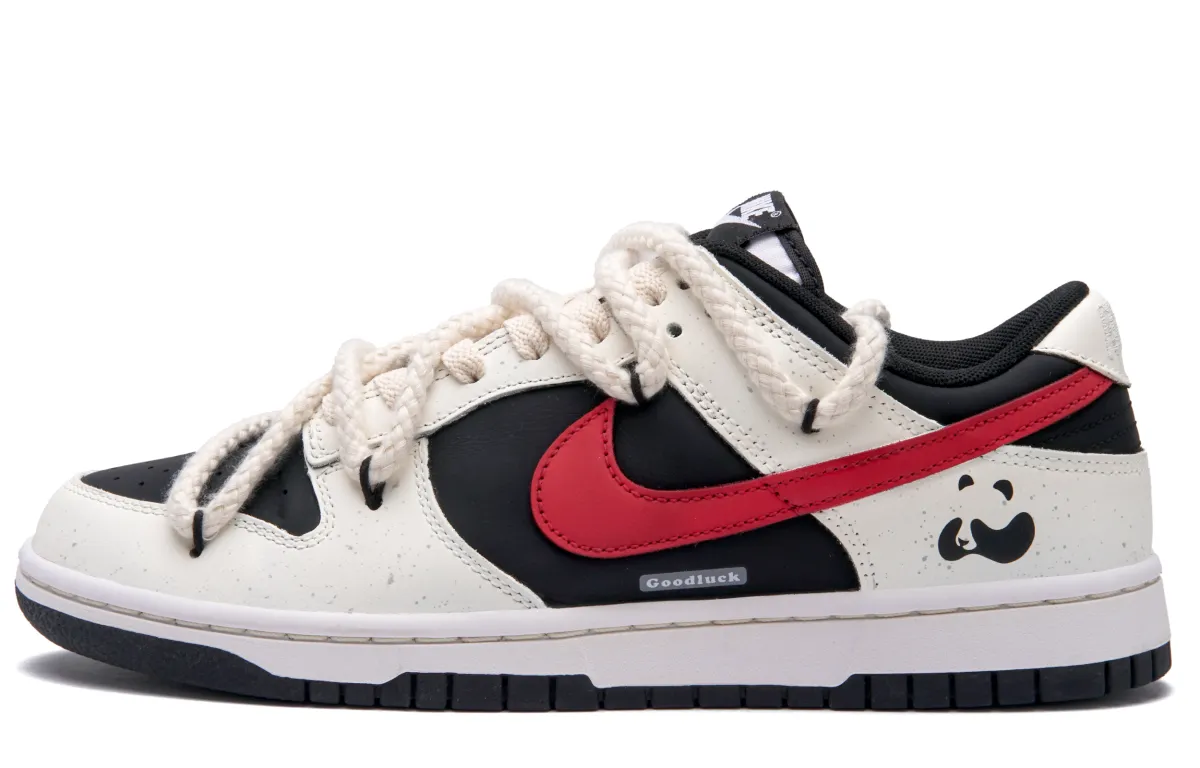 Nike Dunk Panda Strawberry Slip-Resistant Abrasion-Resistant Slip-Resistant Abrasion-Resistant Low-top Skateboard Shoes