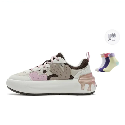 FILA CACTI Cactus Shoe Lightweight And Breathable Low top Skateboard Shoes Women's White Brown