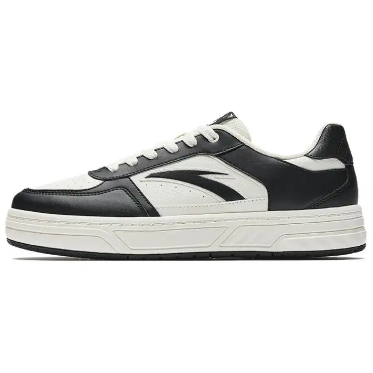 Anta Hundred Rivers Slip Resistant Abrasion Resistant Cushioning Low top Skateboard Shoes Men's Beige Black