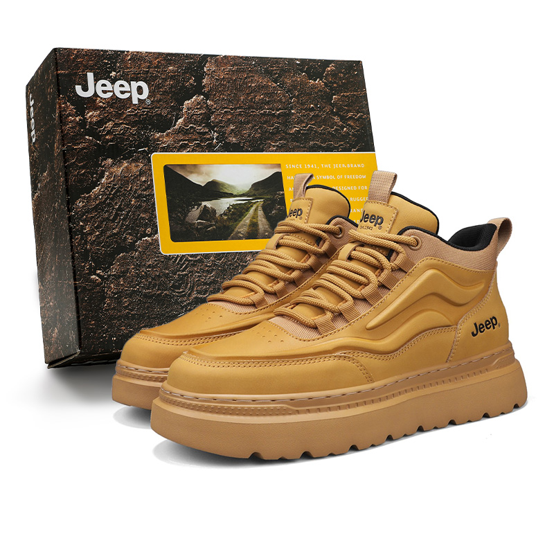 Мужские кеды Jeep Skate Shoes (коричневые)