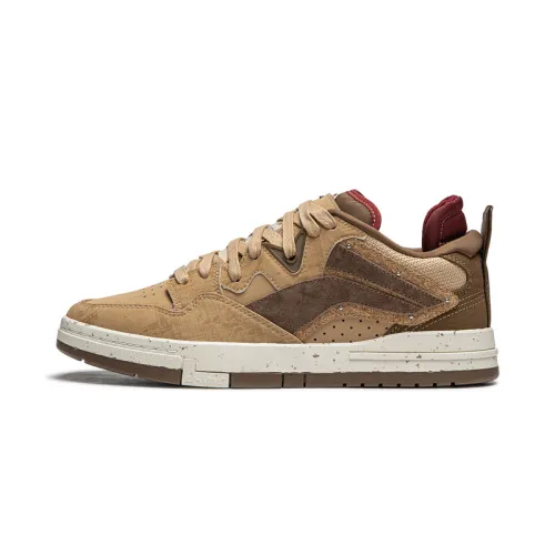Li Ning Lightweight And Breathable Low top Skateboard Shoes Men's Brown