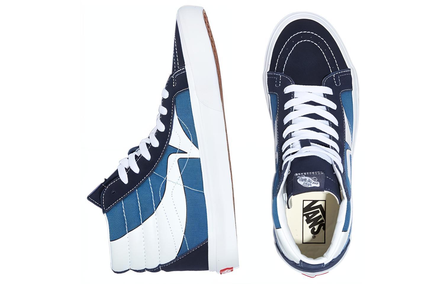 Кеды Vans SK8 (синий / белый) — фото 4