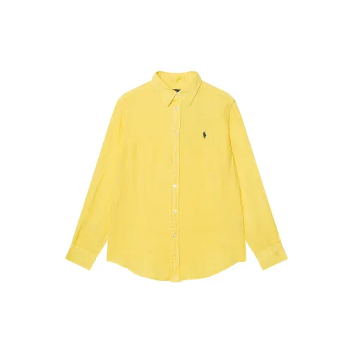 Polo Ralph Lauren Pony, long-sleeve, classic yellow shirt, with embroidery