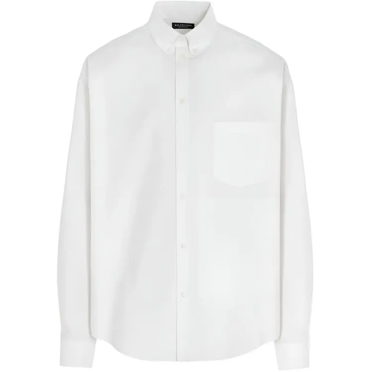 Balenciaga Logo Embroidered Shirt