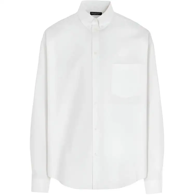 Balenciaga Logo Embroidered Shirt
