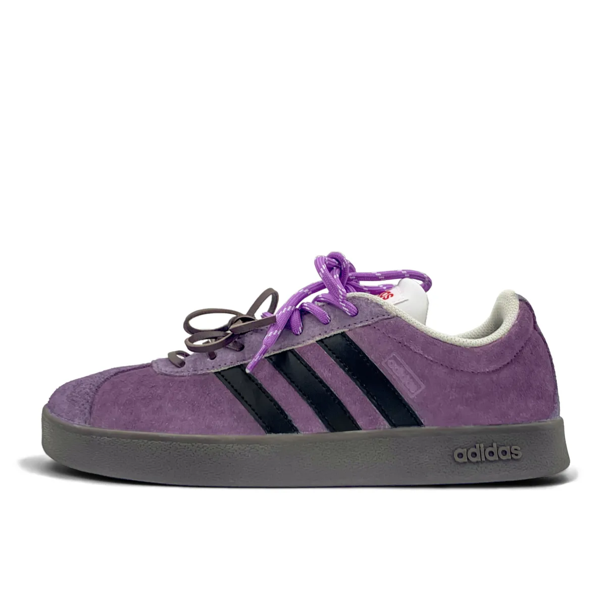 Adidas VL COURT 2.0 Wear resistant And Lightweight Low top Skateboard Shoes Unisex Purple
