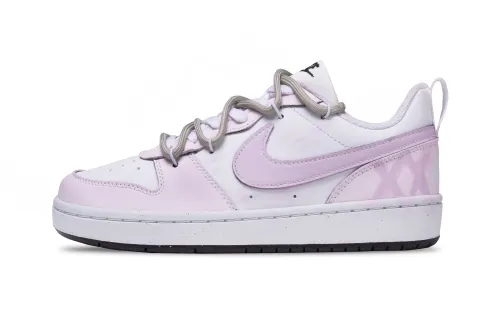 Nike Court Borough Purple Gem Slip Resistant Lightweight Non slip Lightweight Low top Skateboard Shoes Women's