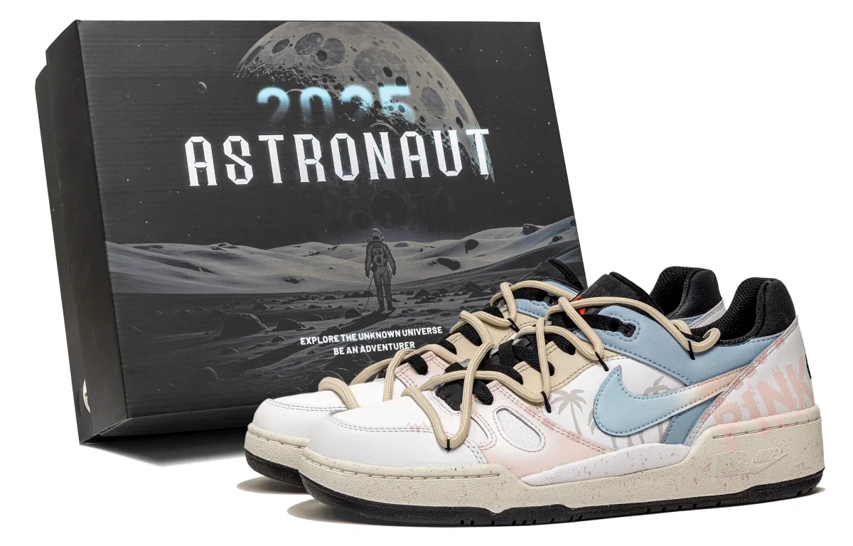 Nike Full Force Abrasion Resistant Low top Skateboard Shoes Men's Sky Blue