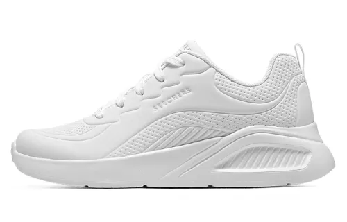 Skechers Uno Lite Artificial Leather Low top Skateboard Shoes Women's White