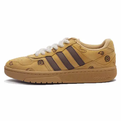 Adidas Originals Courtic Skateboard Shoes Unisex Low Top Yellow/Brown
