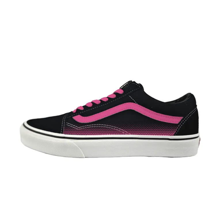 Vans Old Skool Slip Resistant Low top Skateboard Shoes Unisex Black Pink