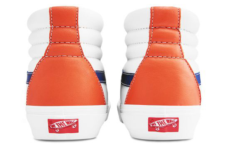 Кеды Vans SK8 Reissue Vlt Lx (бело-оранжевые) — фото 5