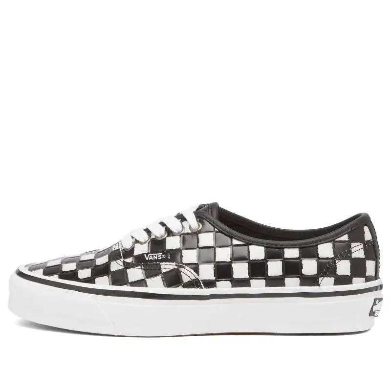 Vans Authentic 44 Abrasion Resistant Lightweight Wear resistant And Lightweight Low top Skateboard Shoes Unisex Black