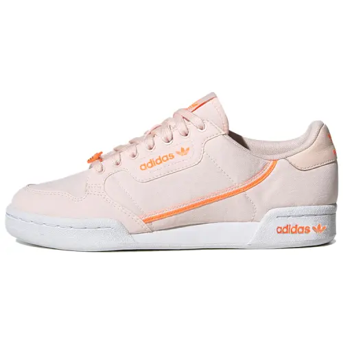 Adidas Originals Continental 80 Comfortable Abrasion Resistant Low top Skateboard Shoes Women's Pink