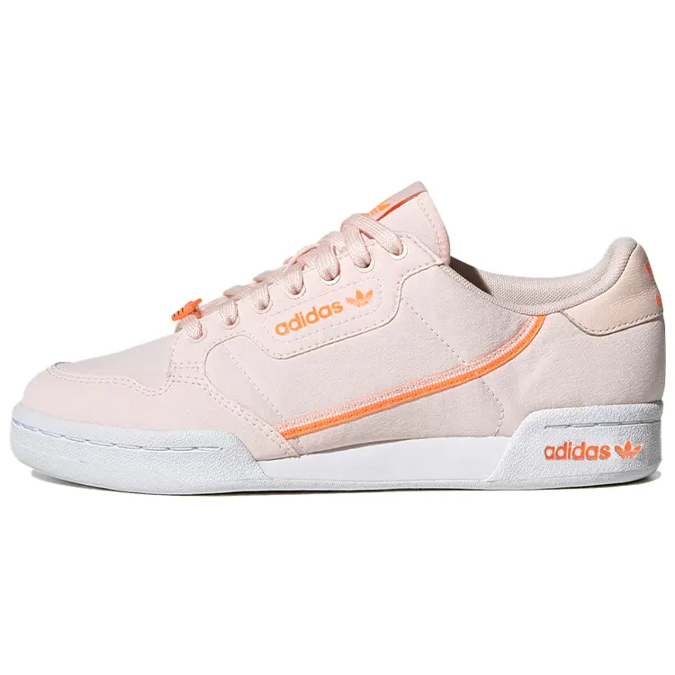 Adidas Originals Continental 80 Comfortable Abrasion Resistant Low top Skateboard Shoes Women's Pink