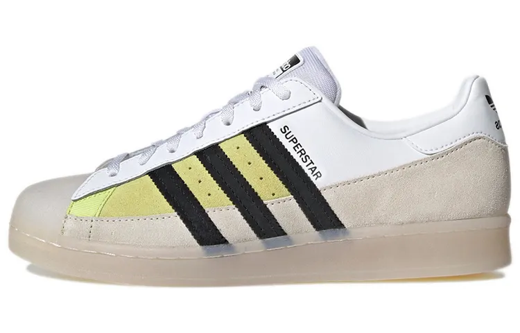 Adidas Originals Superstar Shoes 'White Khaki '