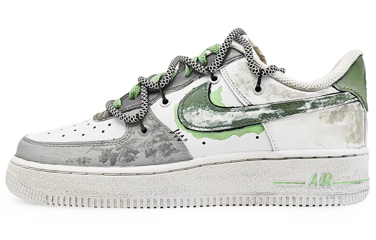 Nike Air Force 1 EIGHT% No. 9 Coverage Thermal Abrasion Resistant Low top Skateboard Shoes Unisex Green