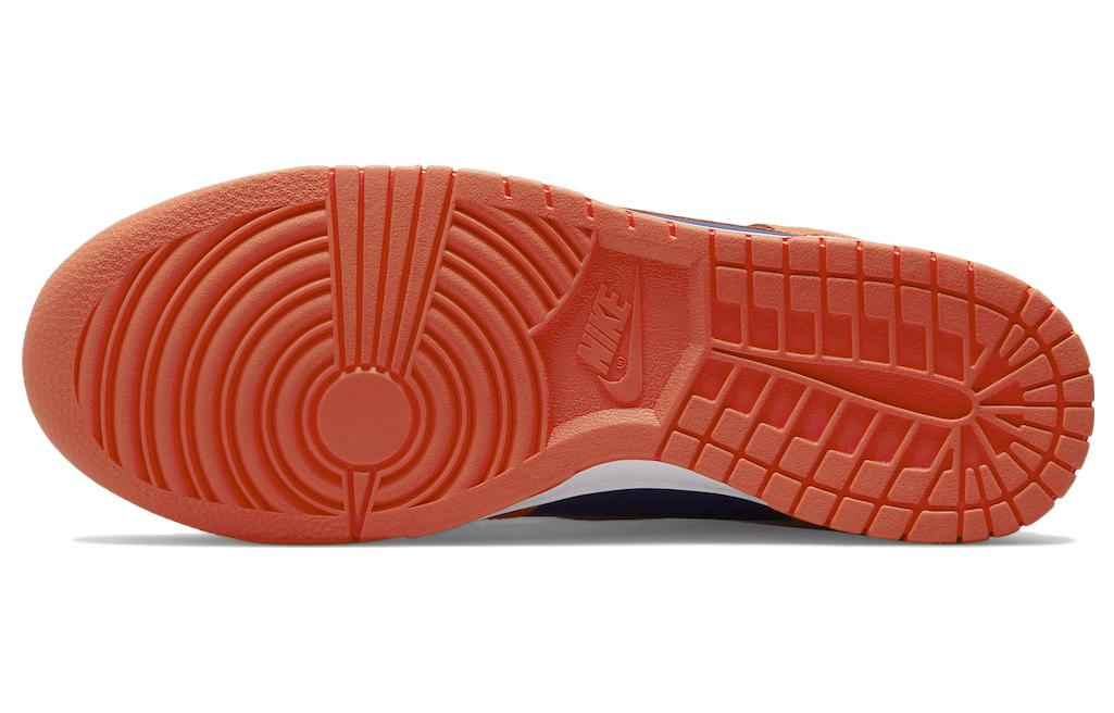 Мужские кроссовки Nike Dunk High Retro (сине-оранжевые) — фото 6