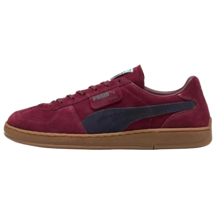 PUMA Abrasion Resistant Abrasion Resistant Low top Skateboard Shoes Unisex Red