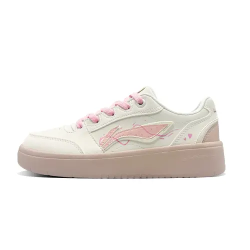 Li Ning Sycee V3 Coverage Slip Resistant Lightweight Low top Skateboard Shoes Women's Pink