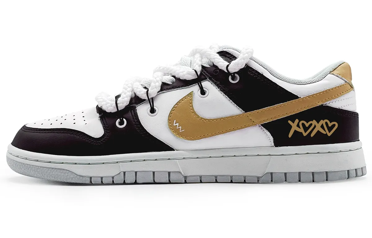 Nike Dunk EIGHT% Xoxo Cushioning, Wear Resistant Low top Skateboard Shoes Men's Yellow