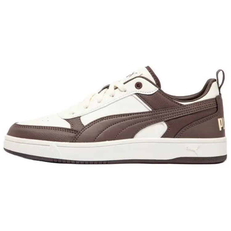 PUMA DRIBBLE Abrasion Resistant Low top Skateboard Shoes Unisex Tan