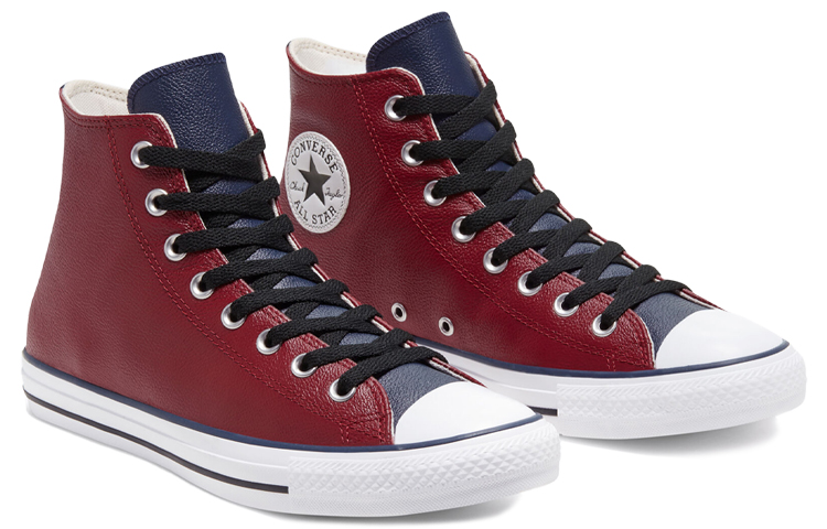 Кеды Converse All Star (бордово-черные) — фото 3