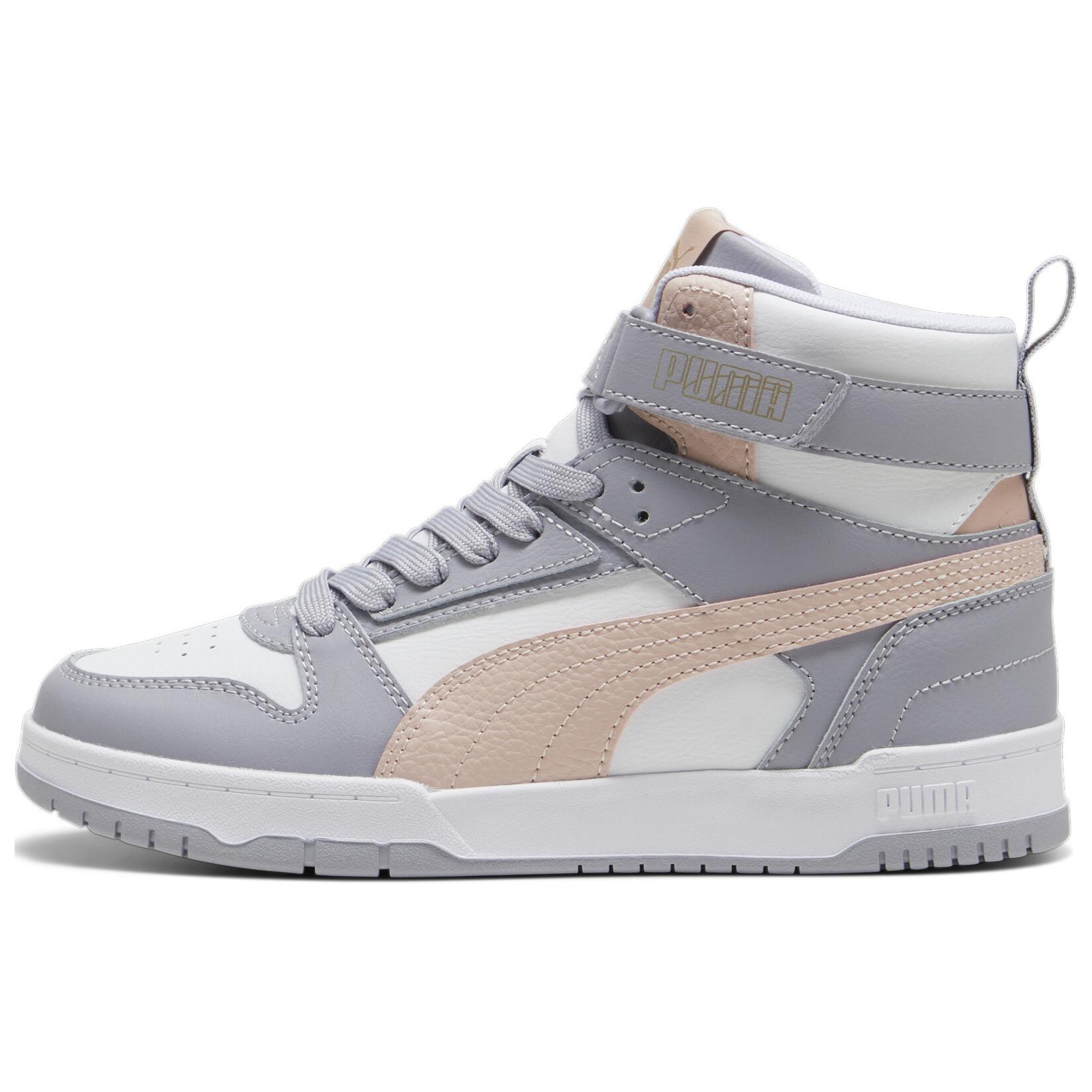 PUMA RBD Game Comfortable High top Skateboard Shoes Women's White Gray