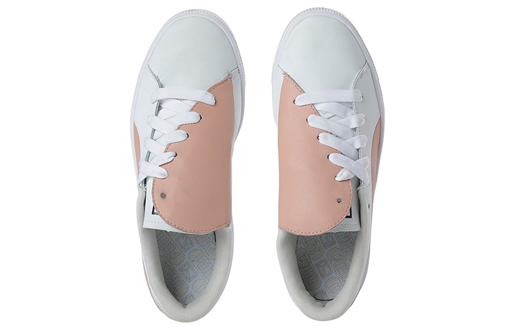 Женские кеды PUMA Basket Crush Paris (персиково-розово-белые) — 桃粉/白 — фото 3