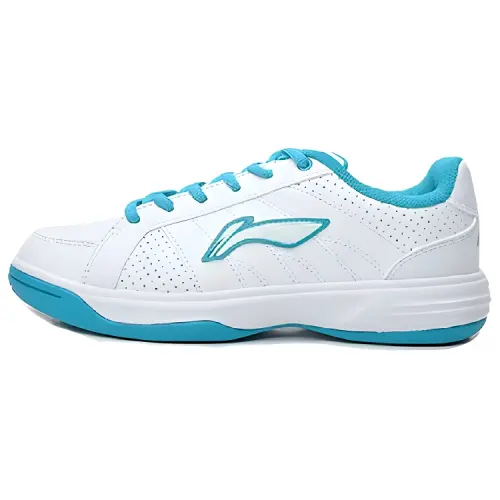 Li Ning Thermal Slip Resistant And Abrasion Resistant Low top Skateboard Shoes Women's White Blue