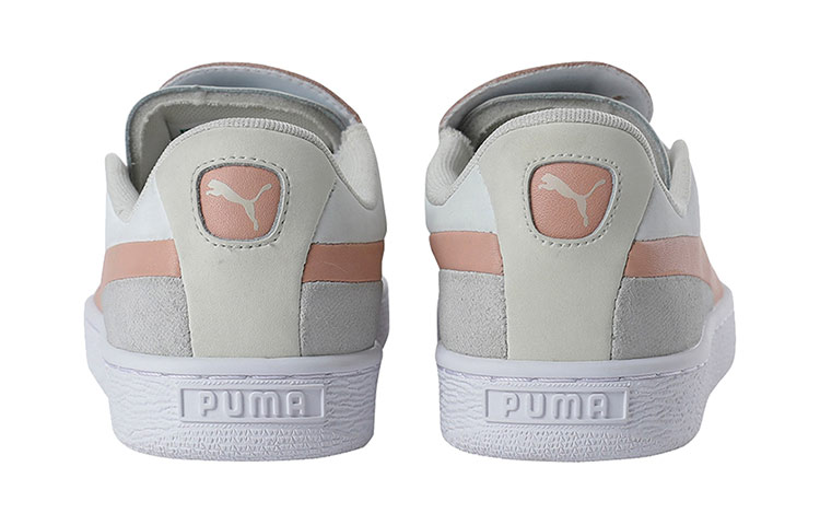 Женские кеды PUMA Basket Crush Paris (персиково-розово-белые) — 桃粉/白 — фото 4