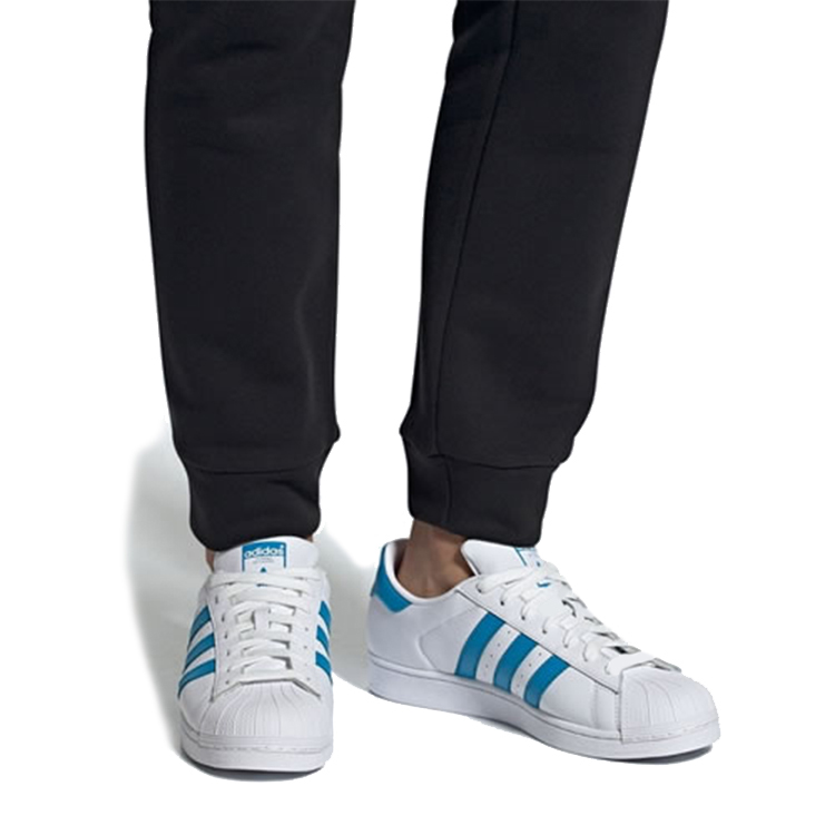 Кеды adidas Superstar (бело-синие) — фото 7