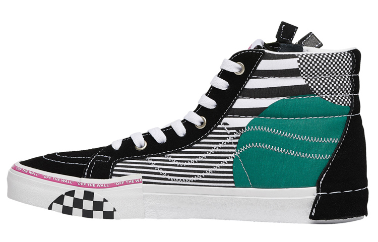 Vans SK8 CAP retro casual high-top sneakers, same style for men and women, black and green