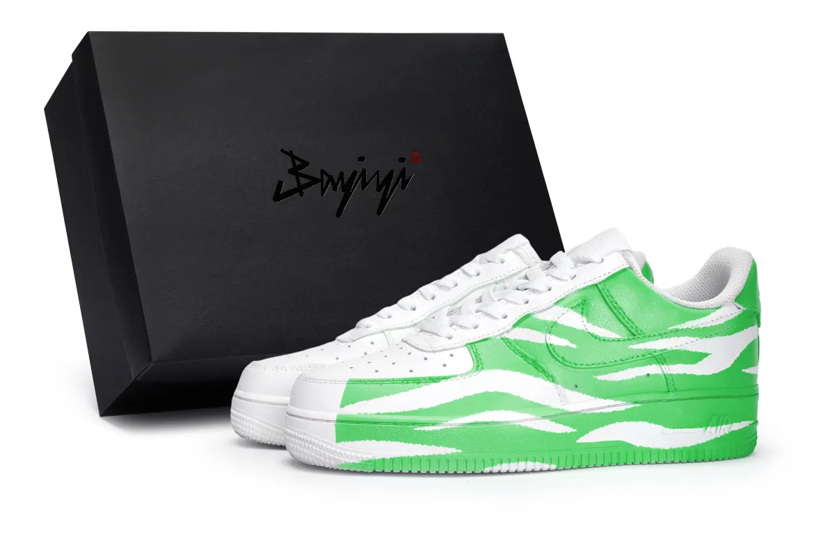 Nike Air Force 1 Cloud Rush Green, Special Shoe Box Included Slip Resistant Abrasion Resistant Low top Skateboard Shoes