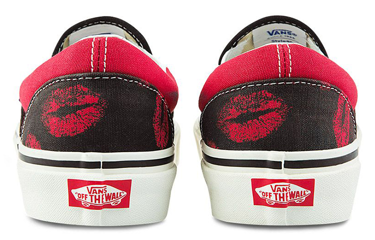 Кеды Vans slip-on 98 Dx (красно-черные) — фото 5
