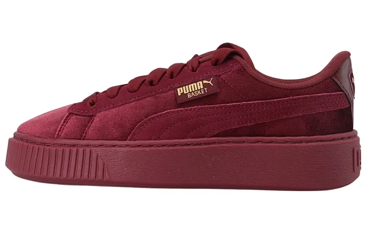 PUMA Platform Velvet Purple Low Top Sneakers Purple Women's