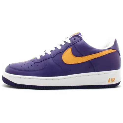 Nike Air Force 1 Slip Resistant Abrasion Resistant Low top Skateboard Shoes Men's Purple