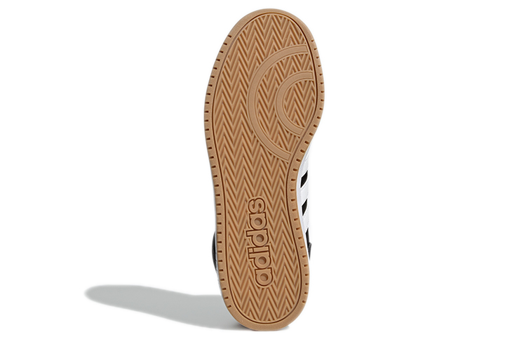Мужские кроссовки adidas neo Hoops 2.0 Mid (черно-белые) — Чёрный / белый — фото 6