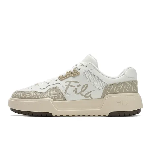 FILA CAMPUS Square Shoes Cushioning Abrasion Resistant Low top Skateboard Shoes Men's Beige