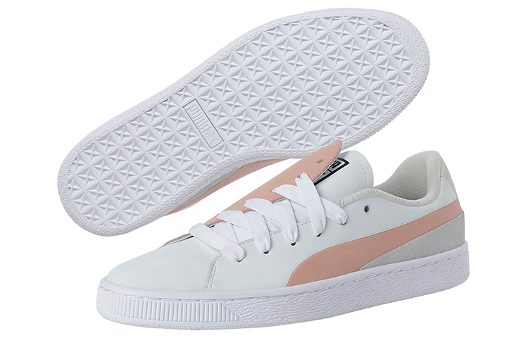 Женские кеды PUMA Basket Crush Paris (персиково-розово-белые) — 桃粉/白 — фото 5