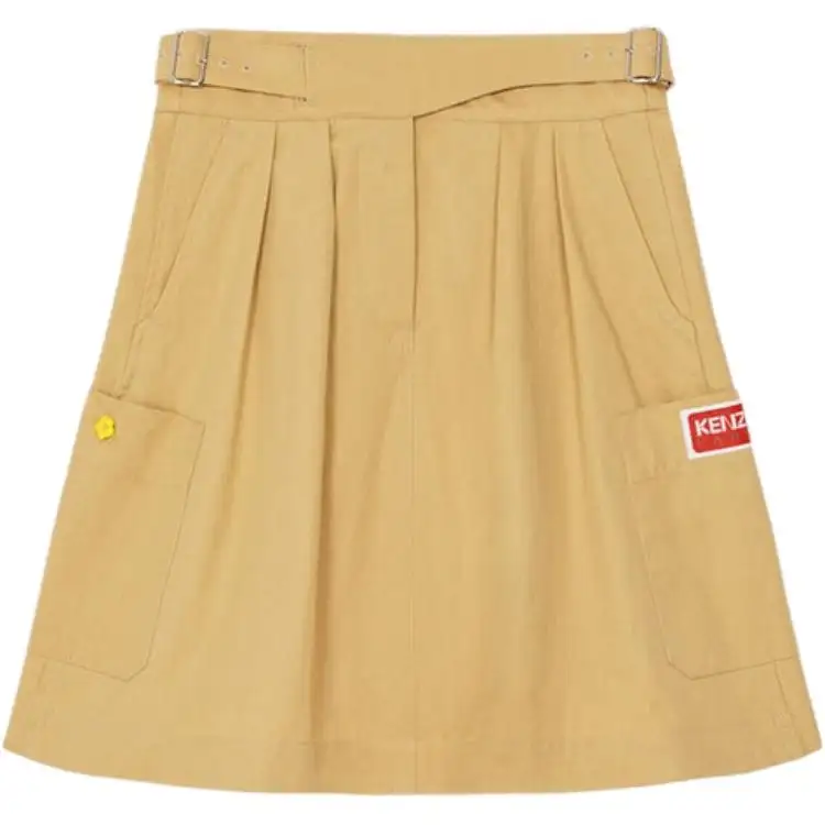 KENZO X Nigo Belted Military Skirt Beige