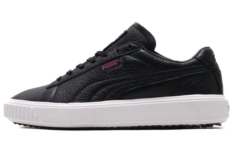 PUMA Unisex Breaker Leather Sneakers Black