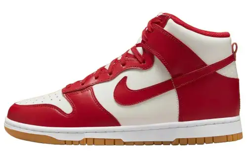 Nike Dunk High Sail Gym Red Gum Women's