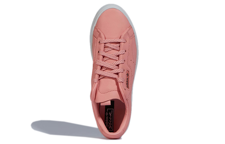 Женские кеды adidas originals Sleek (бело-розовые) — фото 5